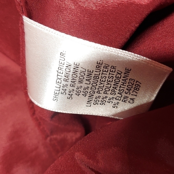 Banana Republic Merlot Wool Skirt Size 4 - Picture 11 of 11